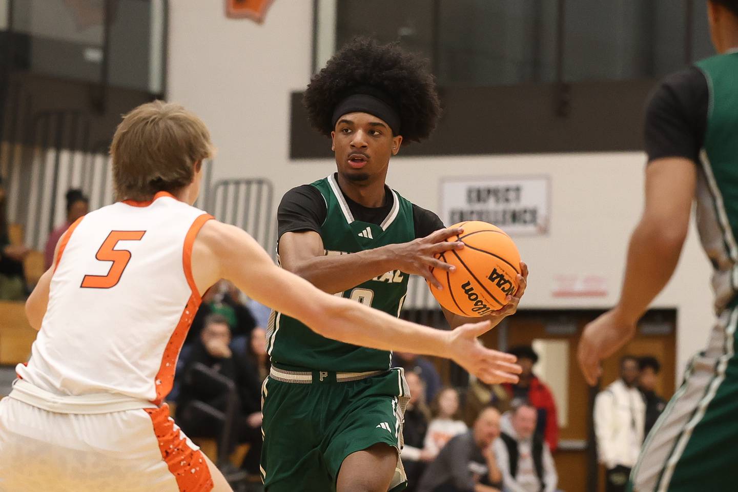 Plainfield Central’s Alexis Landfair looks to make a play against Lincoln-Way West on Saturday, Jan 3, 2026 in New Lenox.