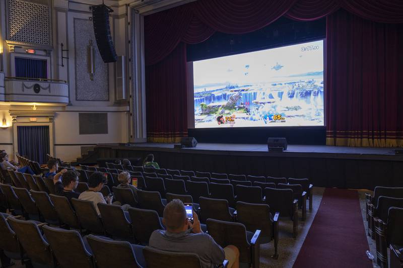Video game sensation Super Smash Bros was projected on the big screen at The Dixon theatre Saturday, Sept. 28, 2024, for a no-holds barred gaming tournament.