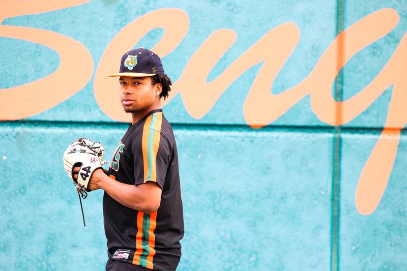 Plainfield East’s Christian Mitchelle is named The Herald-News baseball Player of the Year. Mitchelle was also named Southwest Prairie Conference East Division Most Valuable Player and Most Valuable Pitcher. Wednesday, June 22, 2022 in Plainfield.