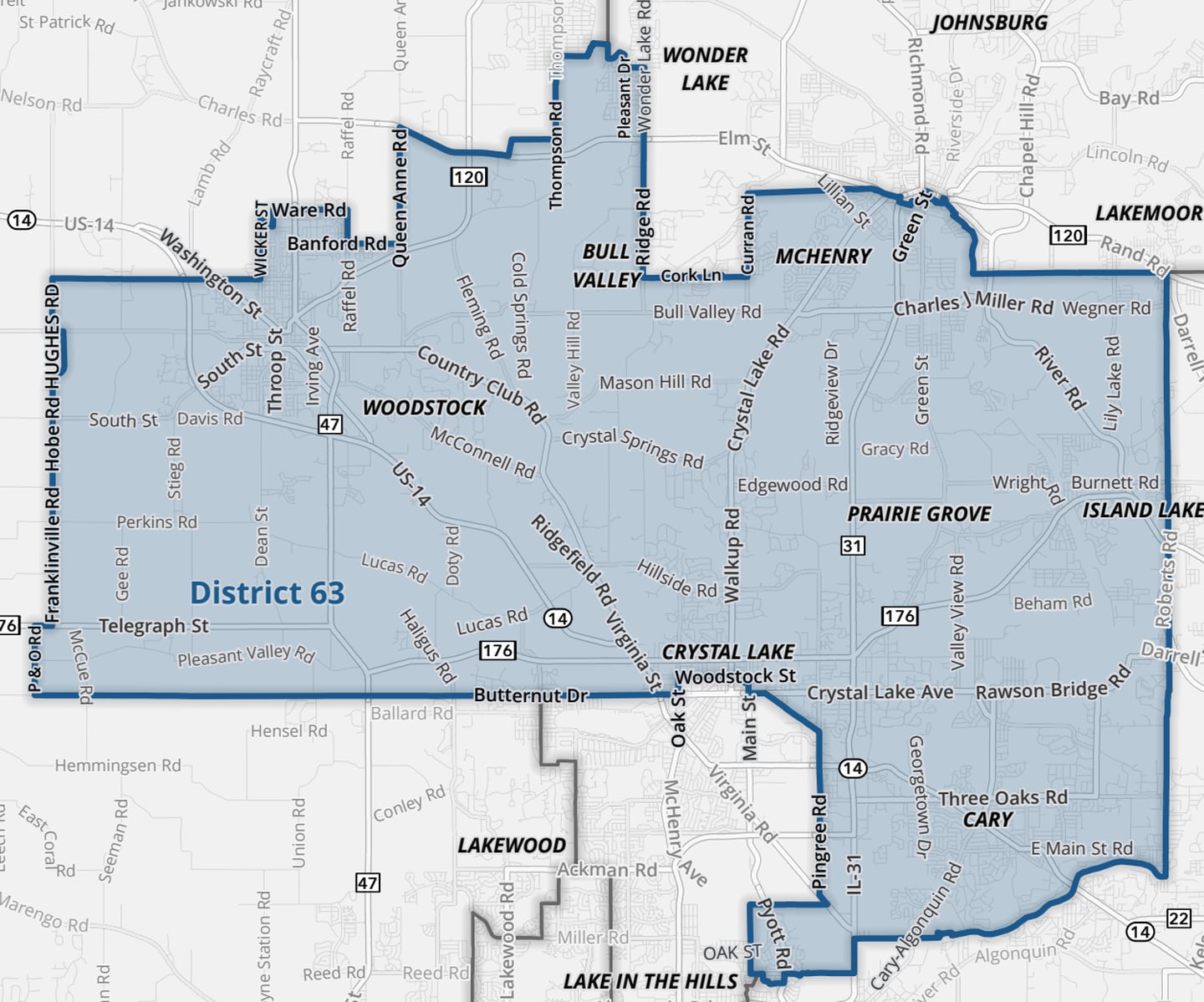 State Rep. Steve Reick, R-Woodstock, is running against McHenry Township Assessor Mary Mahady in the 63rd district.