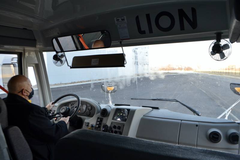 Lion Electric Co. has been showing local officials the progress of construction at its future manufacturing facility in Joliet. The Canadian company expects to open next year and eventually employ about 1,400 workers.