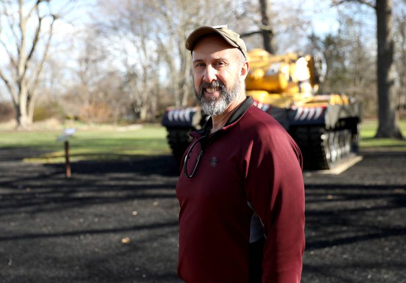 Javier Martinez, a United States Marine Corps Veteran and retired history teacher at Kaneland High School, can now be found giving tours of the tanks and First Division Museum at Cantigny Park in Wheaton. Martinez is a recipient of the Veterans of Foreign Wars 2023 Smart/Maher National Citizenship Education Teacher Award.