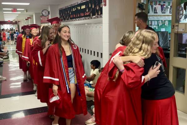 Time machine: Graduating Yorkville seniors parade through their old elementary school