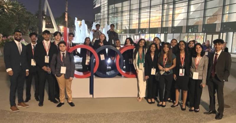 Twenty three members of Oswego East High School’s Business Professionals of America (BPA) Club traveled to the Business Professionals of America National Conference in April including Niraj Viju Sulaja, Ruth Galat, Debaditya Das, Amita Sharma, Winston La, Jensen Coonradt, Anshi Mathur, Avani Mathur, Rakshita Kunde, Daniela Nether, Ayaan Mustafa, Srinidhi Siva, Krisha Majmundar, Aarin Bothra, Kunal Kapur, Shreyaa Mani, Arjun Ramesh, Abhi Chaganti, Aditya Ramsundar, Alisha Kahn, Pearle Christian, Tyler Boecker and Anushka Wanjara.