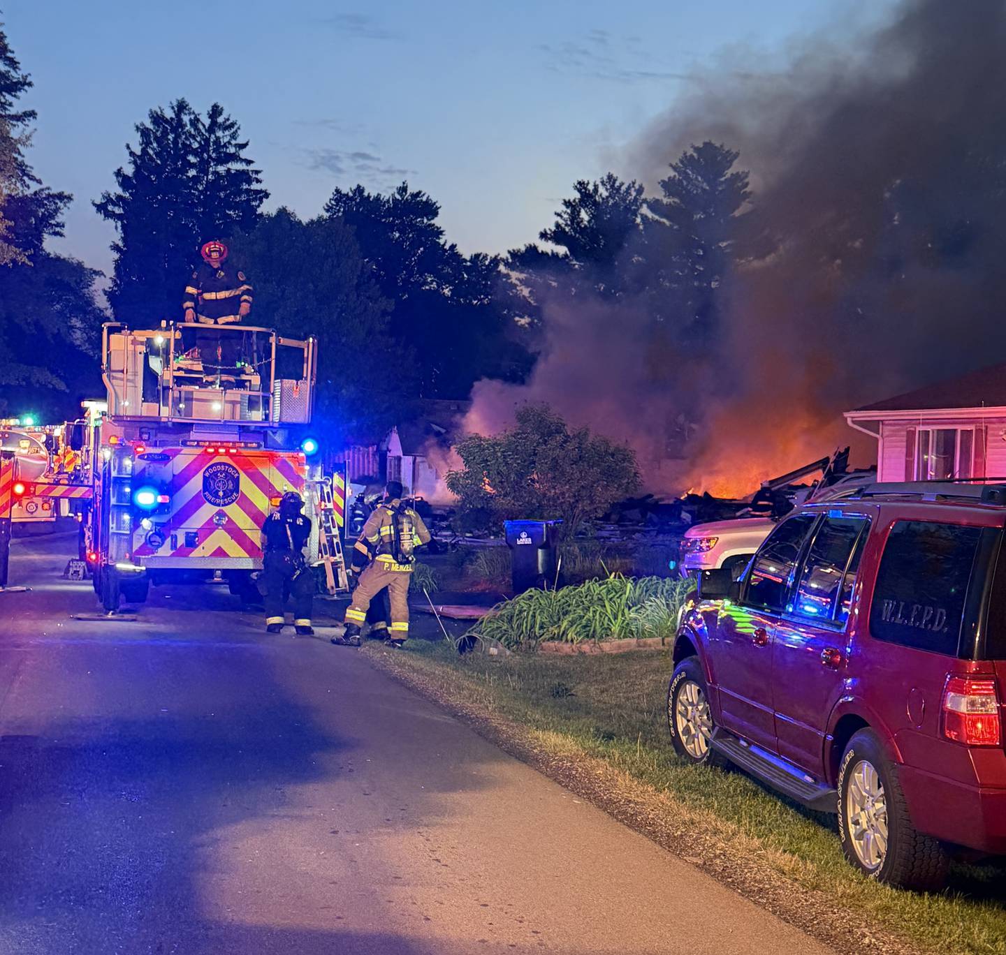 The Wonder Lake Fire Protection District responded to a house explosion in the Wonder Center neighborhood of unincorporated Wonder Lake on Sunday, May 17, 2026.