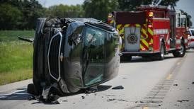 Rollover crash in Prairie Grove closes Route 31 