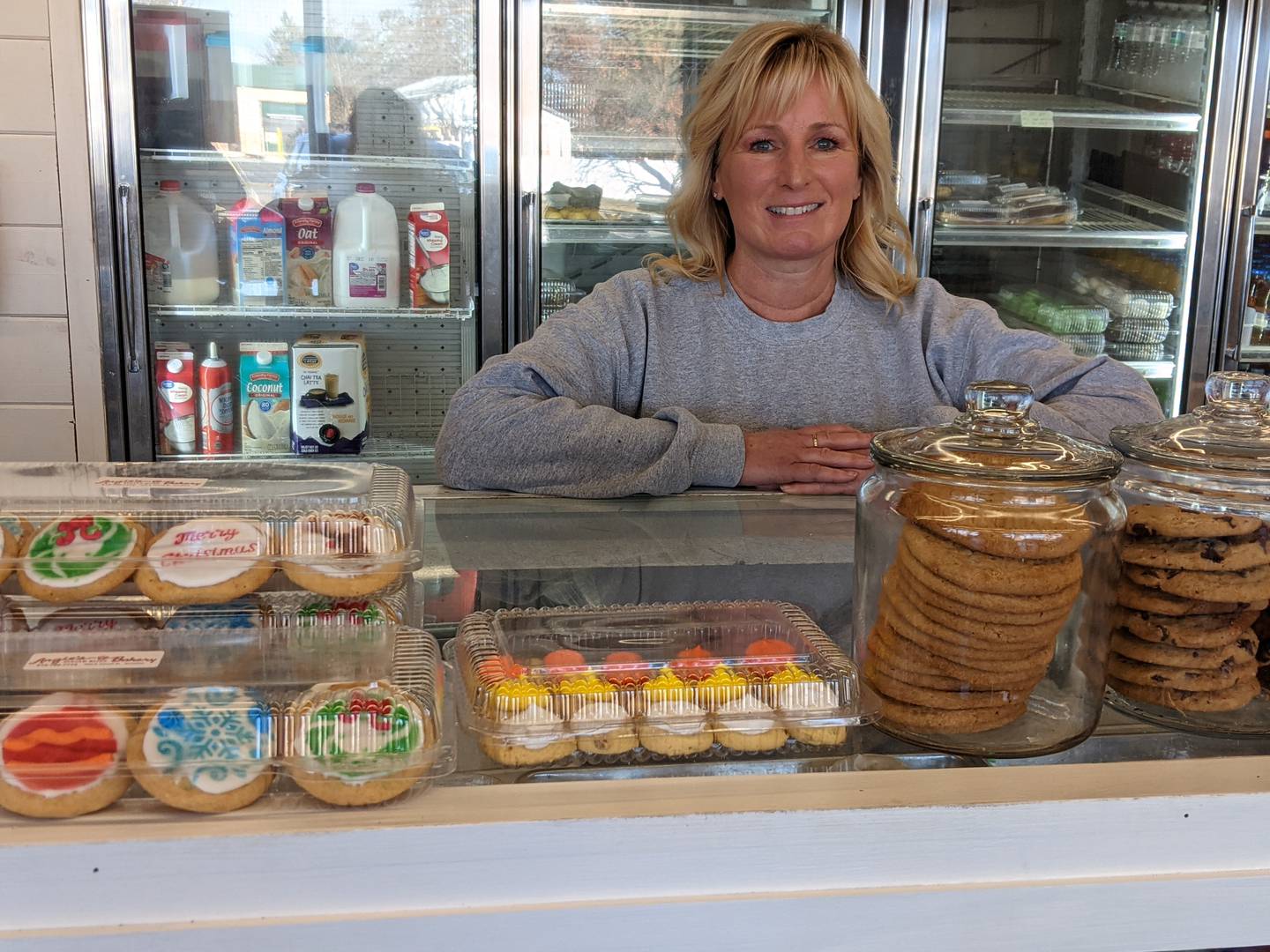 Angie Davis opened Angie’s Sugar Buzz Bakery in January 2014. The building previously housed a gas station convenience store owned by her aunt.