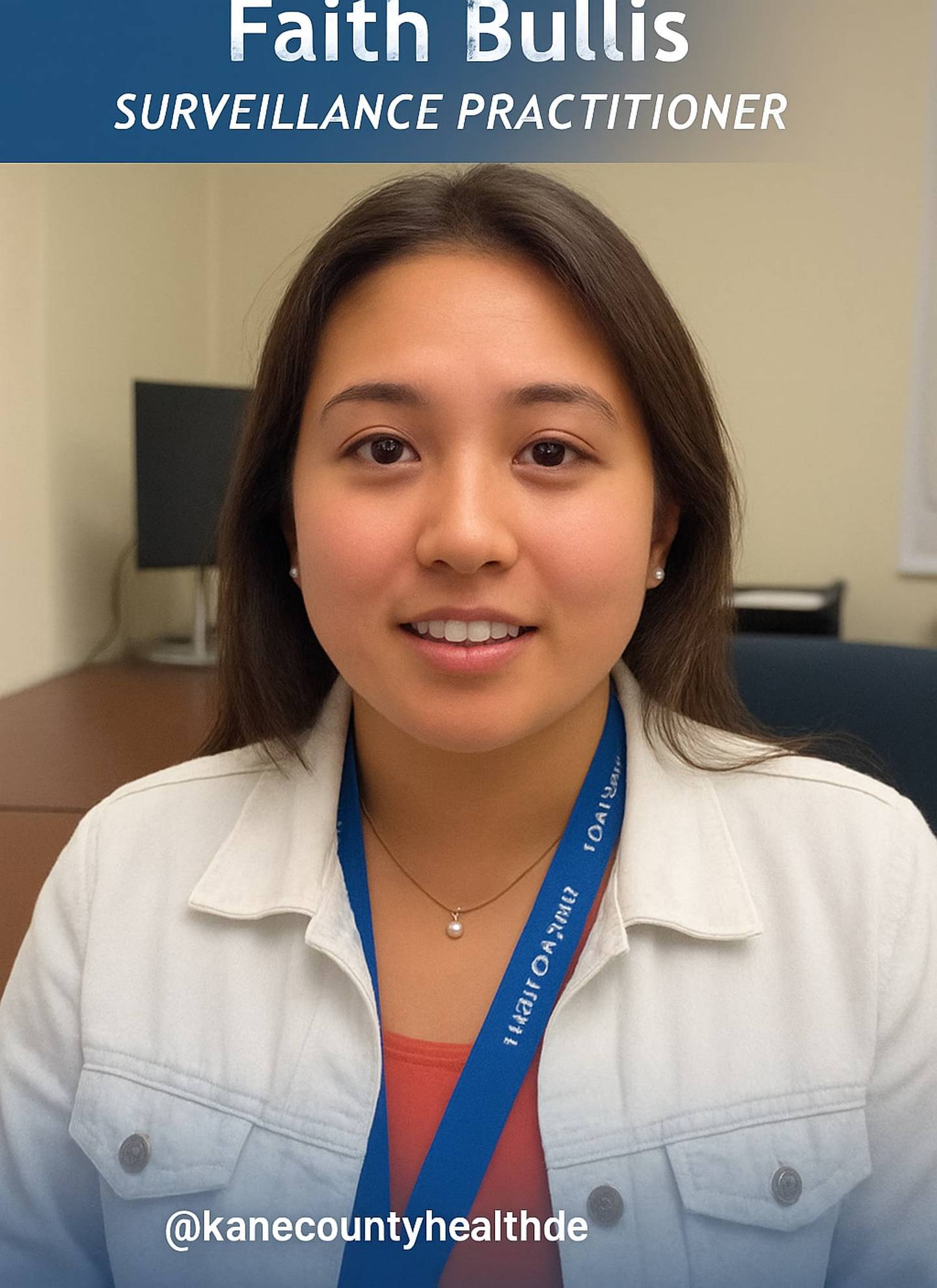 Faith Bullis, a surveillance practitioner for the Kane County Health Department said she carries Narcan – the brand name for naloxone – to be ready if she's needed to reverse an opioid overdose. Bullis is part of a video campaign to encourage people to carry naloxone during the holidays.