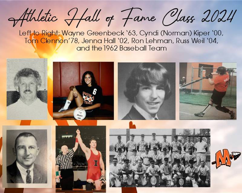 The Hall of Fame Class of 2024 at Minooka Community High School.