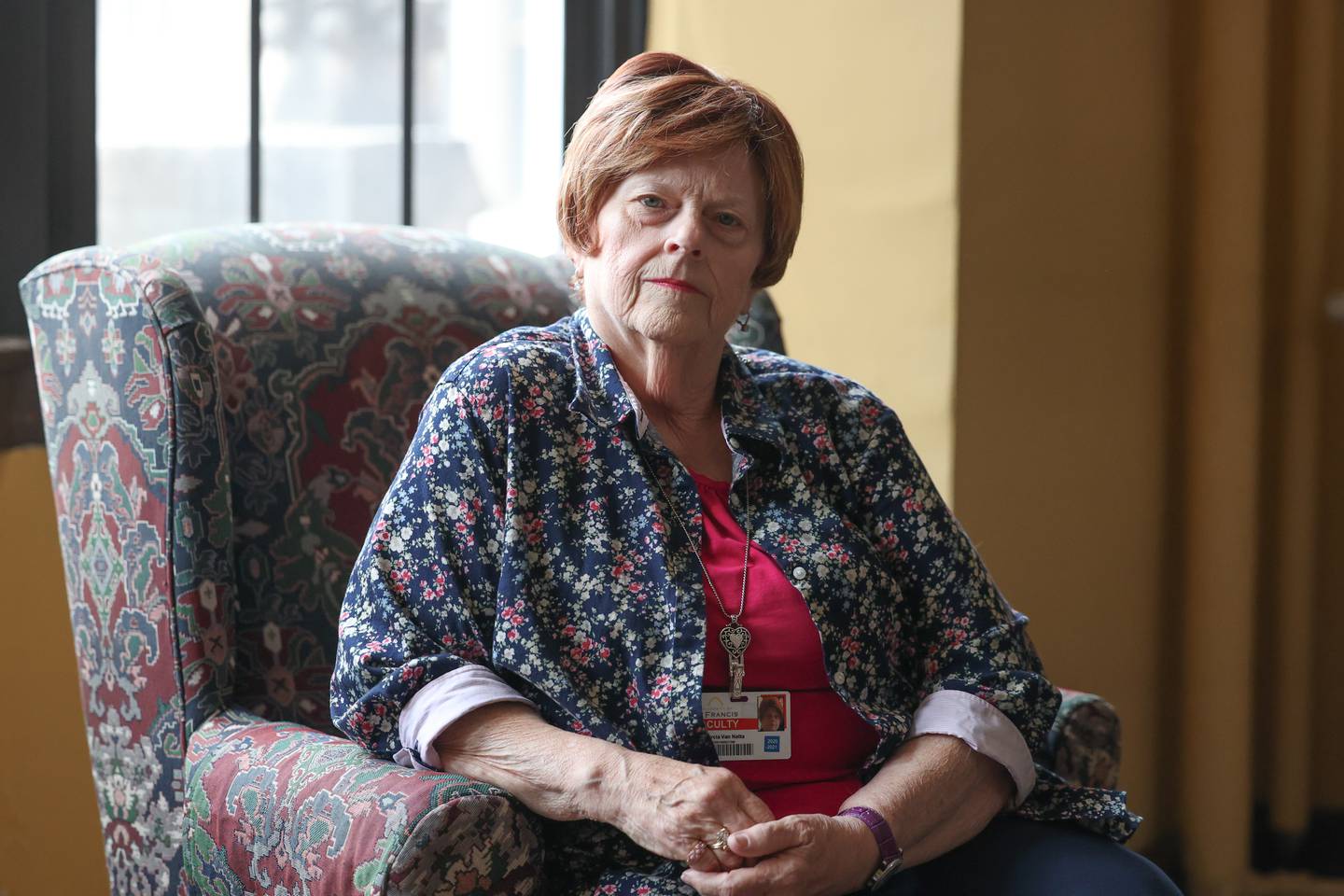 University of St. Francis professor, Marcia Van Natta, poses for a photo on Wednesday, June 28th, 2023 in Joliet.