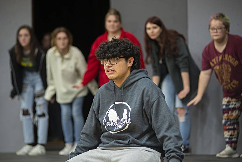 Raul Garcia-Fernandez plays the part of Horton in the Rock Falls High School production of “Seussical the Musical.”