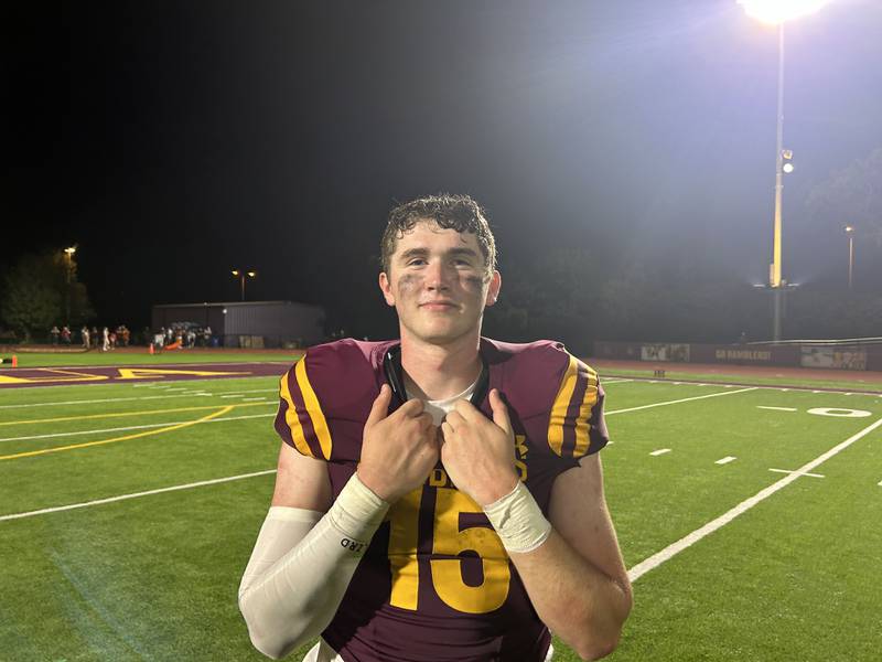 Loyola senior quarterback Ryan Fitzgerald threw four touchdowns to lead Loyola to a 28-21 win over Brother Rice on Friday in Wilmette.