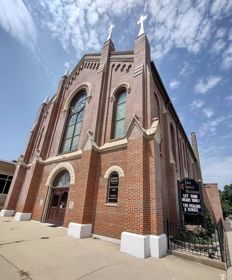 First United Methodist Church stands at 100 W. Jefferson St., Ottawa.