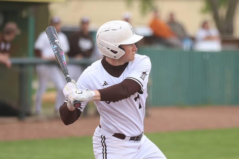 Joliet Catholic’s Steve Martin bats against Nazareth on Wednesday, April 29, 2026 in Joliet.