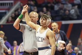 IC Catholic Prep senior Deven Casey is the Suburban Life Boys Wrestler of the Year