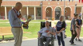 Veterans ride 125 miles in “Bike Across America” competition at Manteno vets home