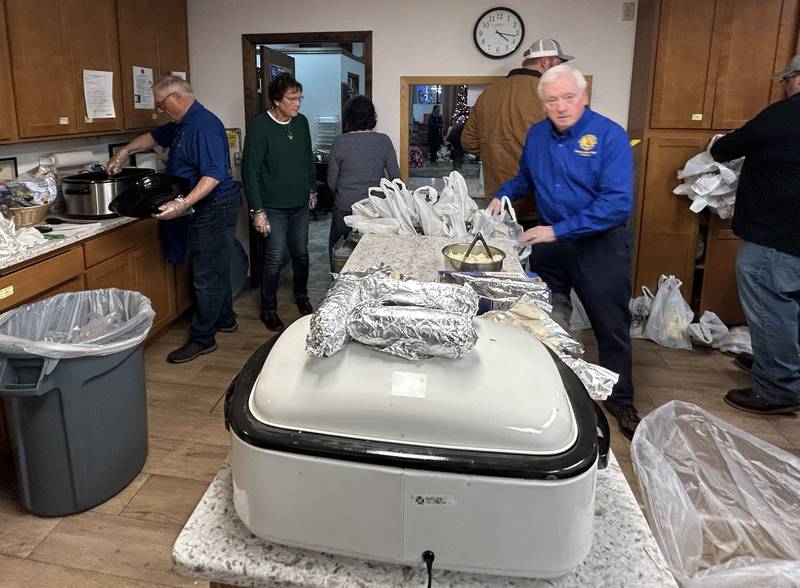 The Polo Lions Club served Italian beef sandwiches and hot dogs at the Polo Senior Center during the Polo Christmas Festival on Saturday, Dec. 6, 2025.