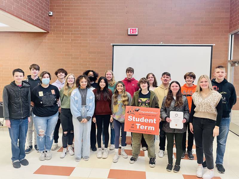 Minooka Community High School recognized this year’s first quarter Student of the Term honorees on Tuesday, Dec. 13, at MCHS - South Campus.