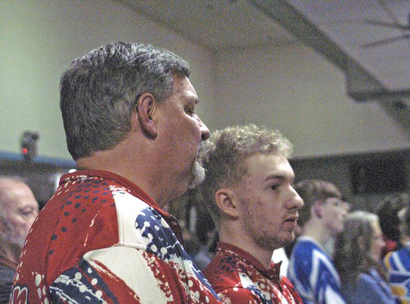Oregon coach Al Norman watches his team bowl Saturday at Plum Hollow. Oregon hosted the boys bowling sectional Saturday, Jan. 25, 2025 at Plum Hollow in Dixon