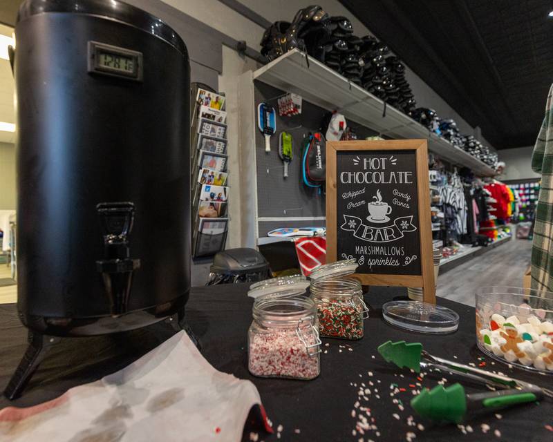 Hot Chocolate is served at the annual Christmas in the Valley on Saturday, November 15, 2025 at the Locker Room in Spring Valley.