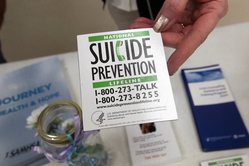 Melanie Passaretti, of Palatine shows one of the magnets given out regarding Suicide Prevention during the Live 4 Life’s 9th Annual Day of Hope at the Community Center on September 17th in Fox Lake.
Photo by Candace H. Johnson for Shaw Local News Network