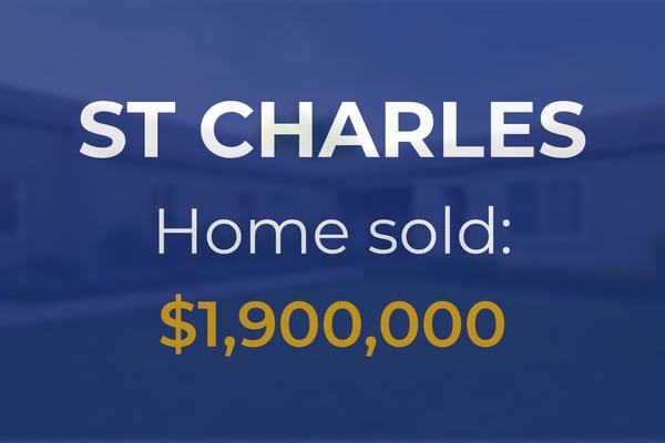 Sale closed in St. Charles: $1.9 million for a single-family home