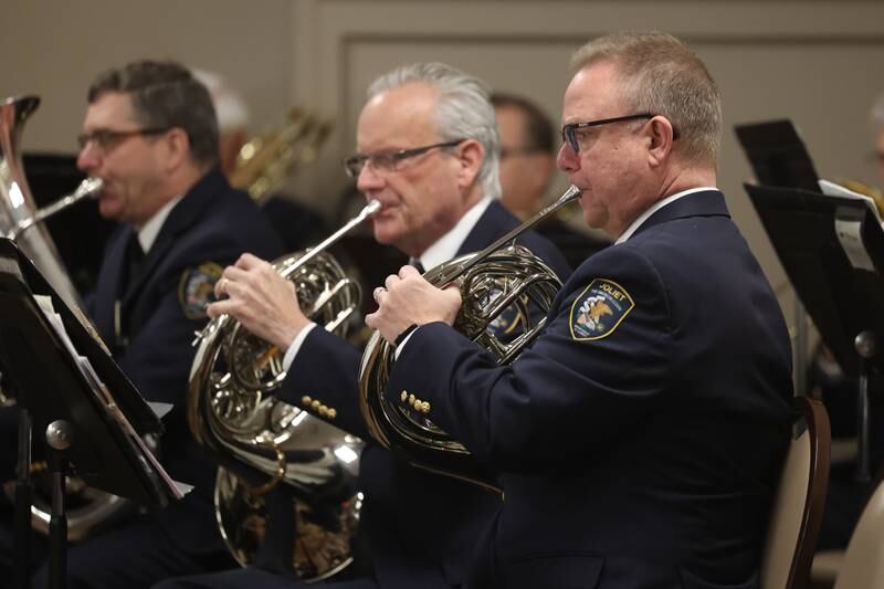 The Joliet American Legion Band, who recently won the 2022 National Concert Band championship, performs at the American Legion Post 1080 in Joliet on Friday.