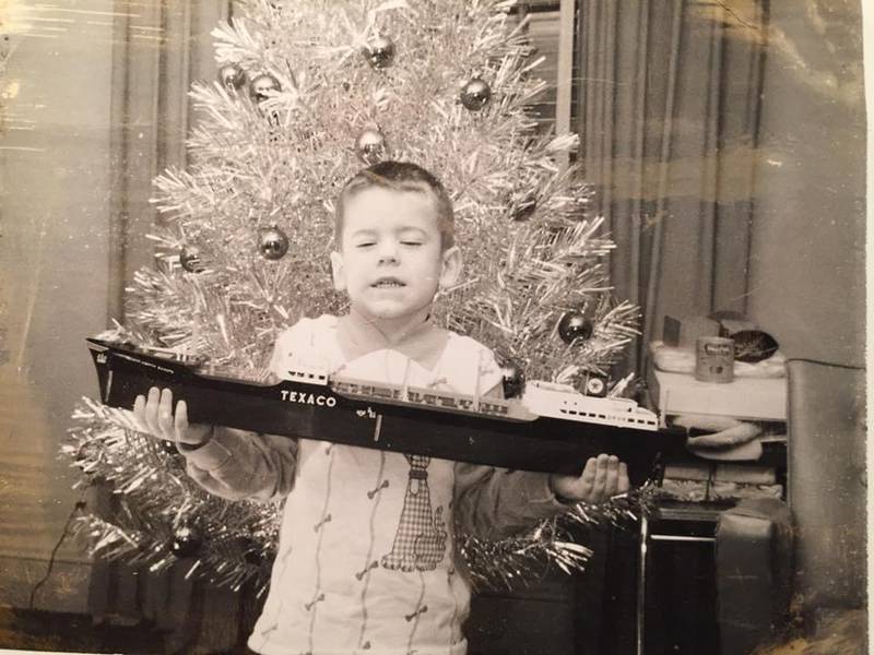 Michael Johnson of Joliet shows off a special gift at his on Whitley Avenue. Johnson estimates the photo was taken on Christmas 1962.