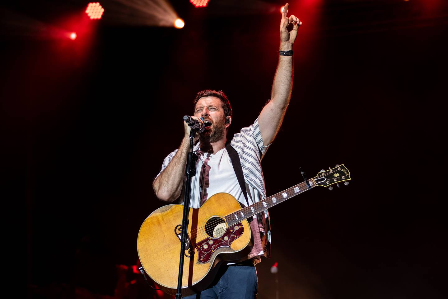 Brett Eldredge performs at Busey Bank Field at Joliet Memorial Stadium during Taste of Joliet on June 21, 2025.