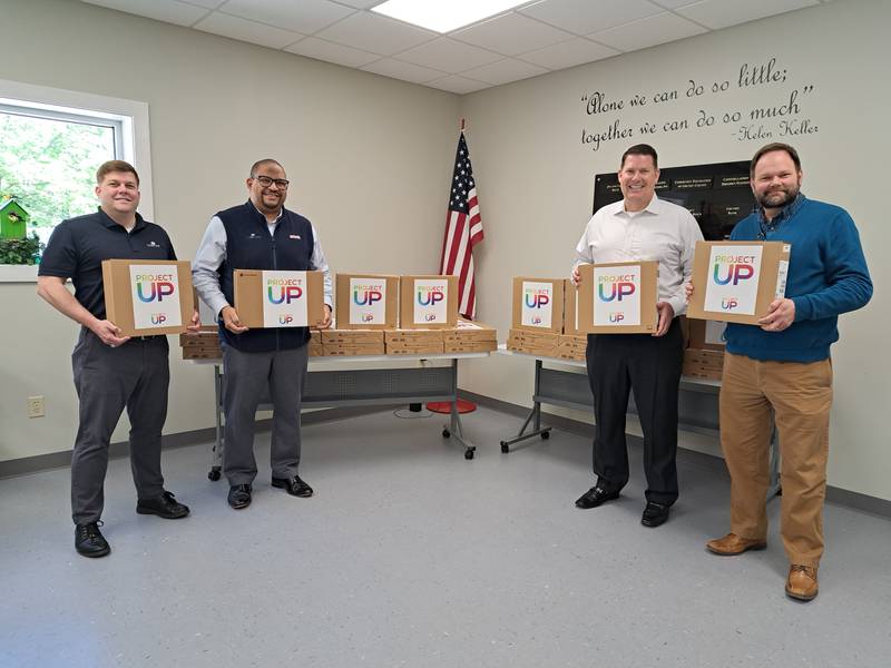 Comcast has donated 50 laptops to We Care of Grundy County to help create digital equity.