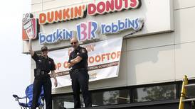Photos: Huntley Cop on a Rooftop fundraiser and doughnut-eating contest 