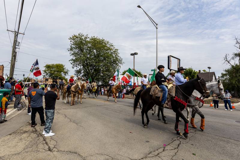 The City of Joliet Fiestas Patrias Mexican Independence Day Parade takes place on Collins Street on Sept. 13, 2025.