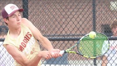 Morris’s Connor Barth wins third straight Class 1A singles tennis sectional championship
