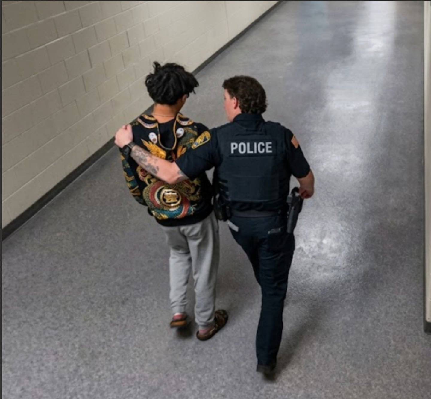 Chad Hochstatter, SRO at Mendota Township High School.