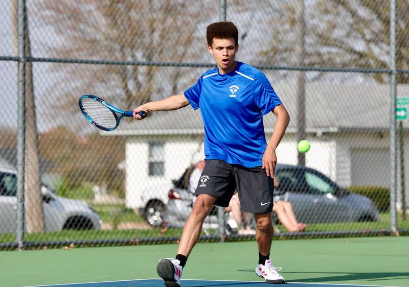 Princeton's Levi Boggs makes a return for the Tigers in Monday's meet against Ottawa.