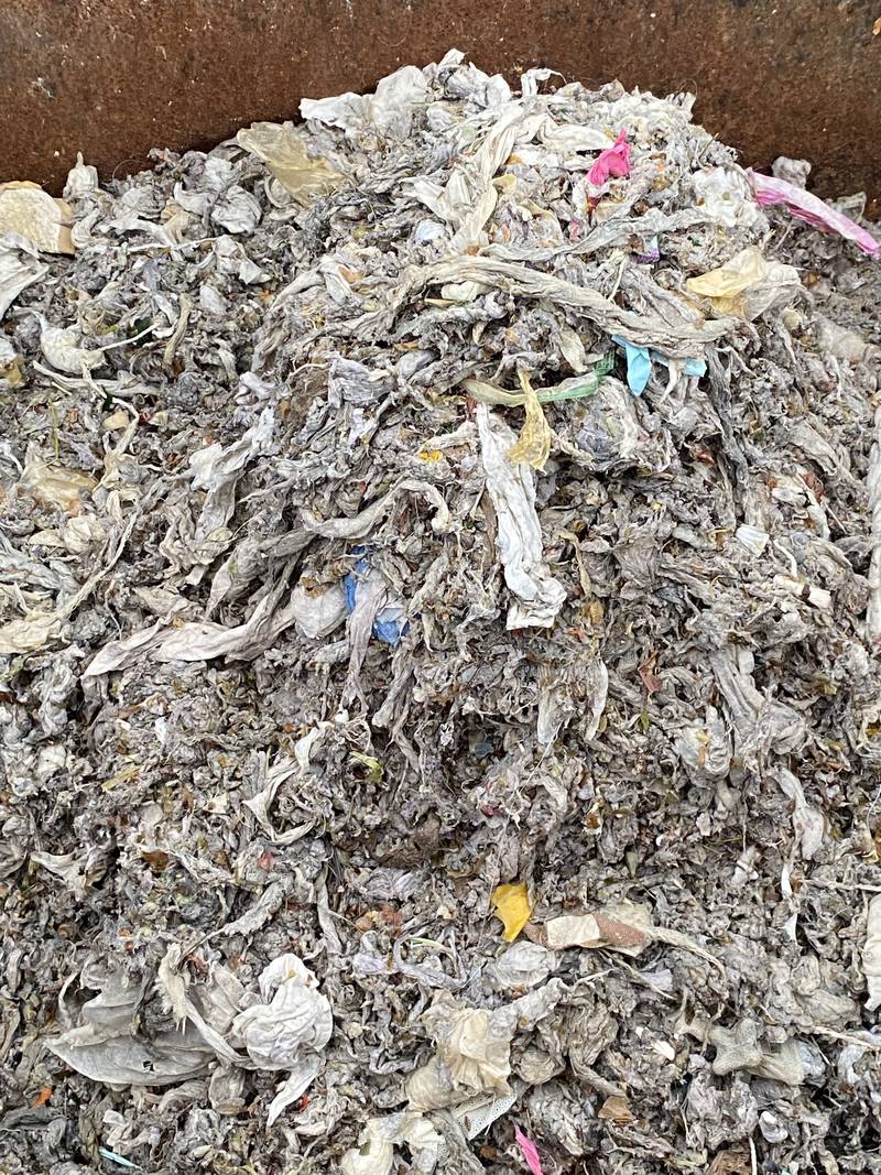This photo taken recently at Antioch's wastewater treatment plant shows an accumulation of items that shouldn’t have been flushed down the toilet.