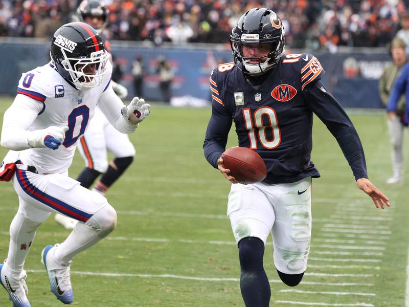 Caleb Williams was sacked a Bears record 68 times last year. Here’s how he fixed that. 