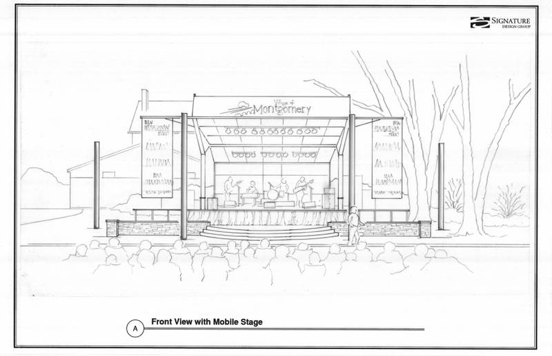 Concept plan for a proposed mobile concert pavilion in Montgomery Park, at Mill Street and North River Street in downtown Montgomery.