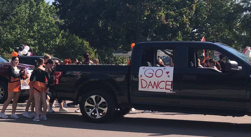 Floats line up before the McHenry High School Homecoming parade Oct. 6, 2024.