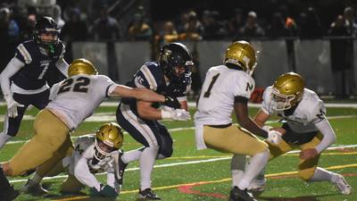 Photos: Bishop McNamara at IC Catholic football, IHSA Class 3A second round playoffs