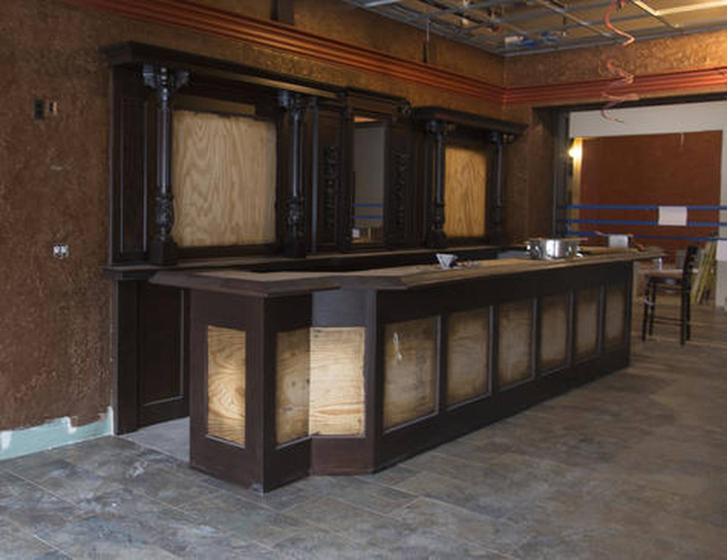 A full-service bar with video gaming is being built as part of a renovation project in the Arcada Theatre building in downtown St. Charles.