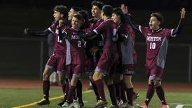 Boys Soccer: ‘An excellent feeling’ Morton starts fast, holds off Naperville North to advance to state
