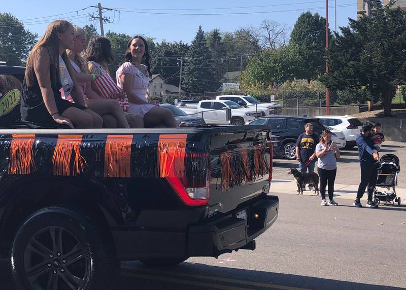 The Homecoming court participates in the McHenry High School Homecoming Parade Oct. 6, 2024.