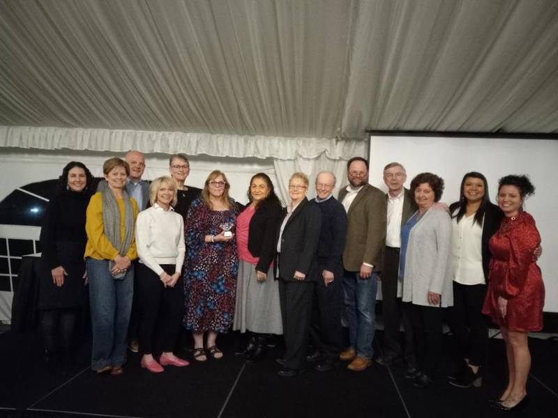 We Care of Grundy County was honored as  Organization of the Year at the Grundy Economic Development Council and the Grundy County Chamber of Commerce & Industry’s Annual Dinner on Wednesday night.