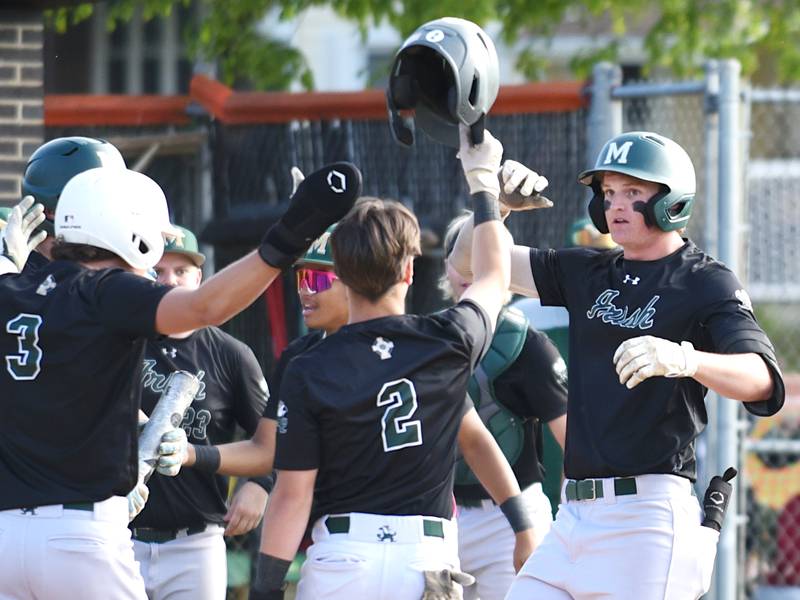 Jacob Lotz’s three-run homer helps Bishop McNamara pull away from Manteno in sectional semis