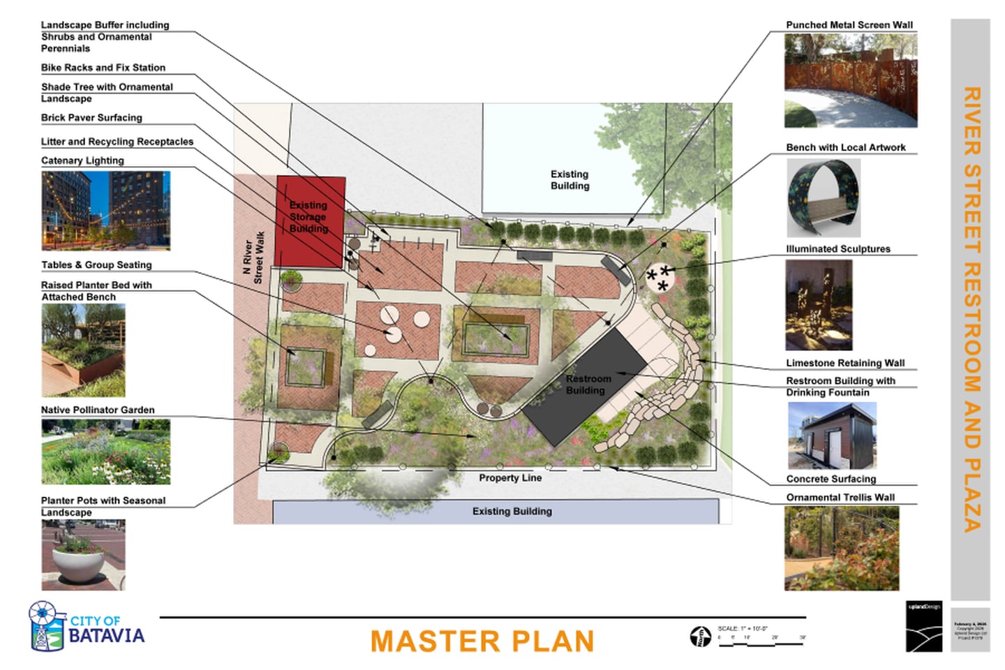 The city of Batavia released a rendering of the recently approved River Street Plaza that is projected to be constructed and opened to the public in 2026.