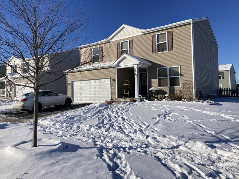 A house in the 1700 block of Yasgur Drive in Woodstock is photographed Tuesday, Jan. 25, 2022, after a shooting there the night before.