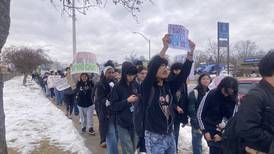 ‘This feels important’ Joliet student protesters say as they stage walk out over ICE actions