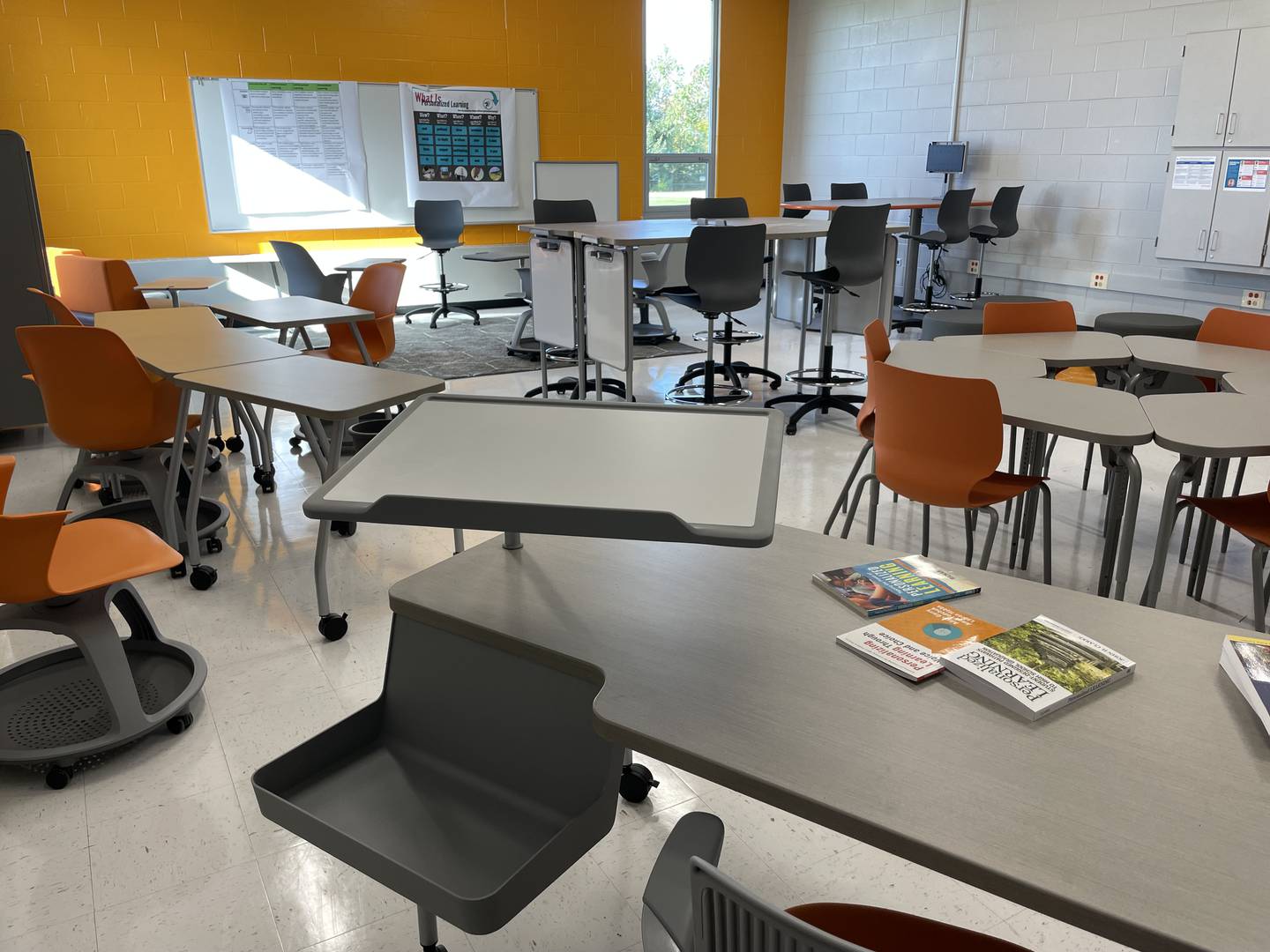 The interior of the new Kaneland IgKnight Academy is shown. The school will open to students in the fall of 2023.