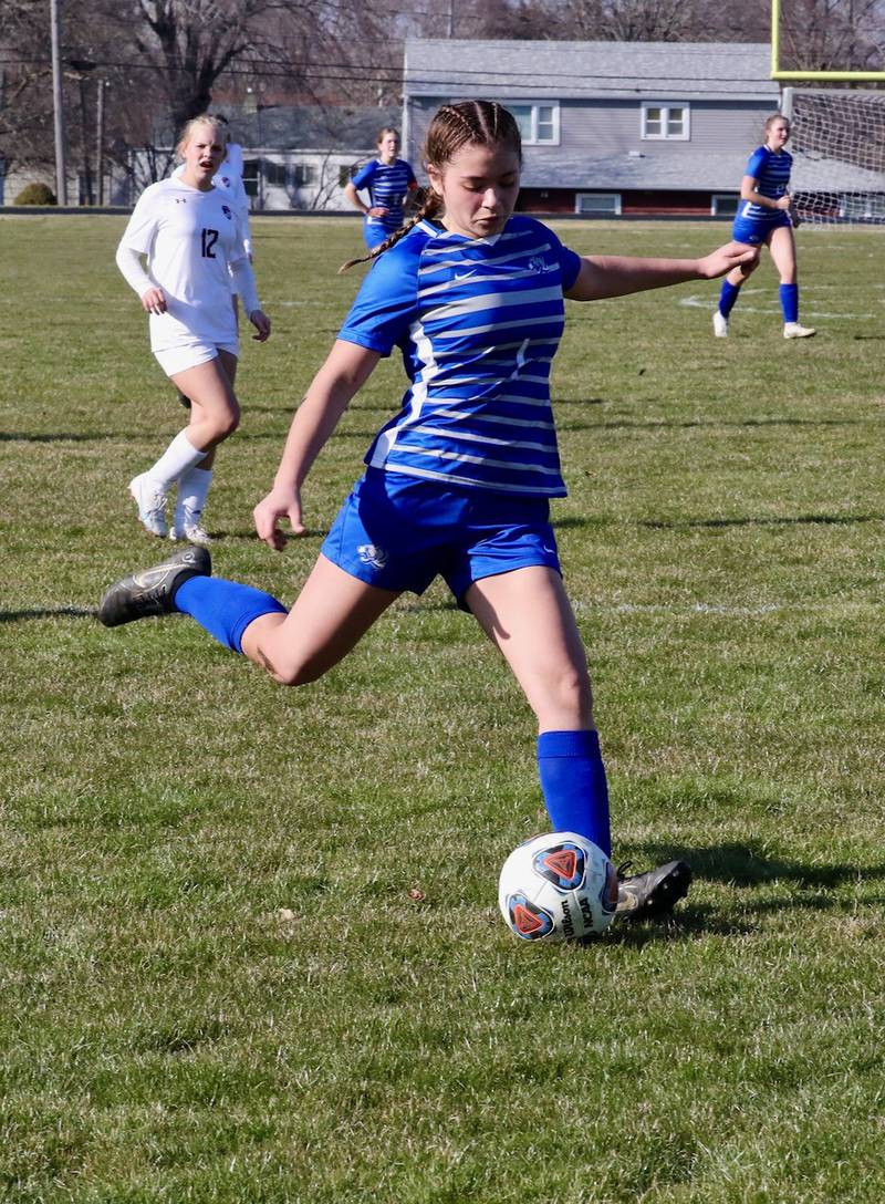 Olivia Mattingly takes a shot Tuesday.
